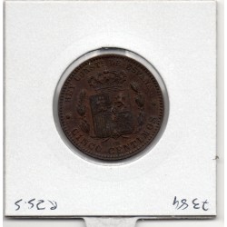Espagne 5 centimos 1879 Sup+, KM 674 pièce de monnaie