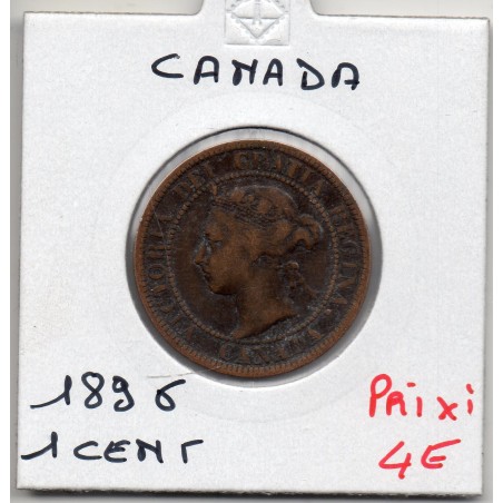 Canada 1 cent 1896 TTB, KM 7 pièce de monnaie