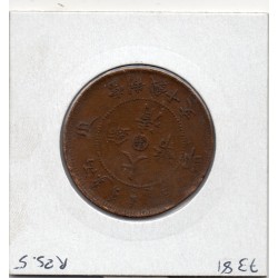 Chine 10 cash Hupeh 1906 TTB, KM Y10f pièce de monnaie