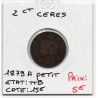 2 centimes Cérès 1879 petit A Paris TTB, France pièce de monnaie
