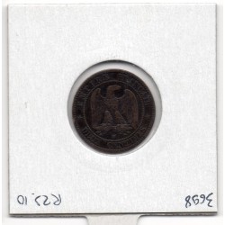 2 centimes Napoléon III tête laurée 1861 BB Strasbourg TB+, France pièce de monnaie