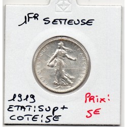 1 franc Semeuse Argent 1919 Sup+, France pièce de monnaie