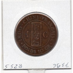 Indochine 1 cent 1892 TTB+, Lec 43 pièce de monnaie