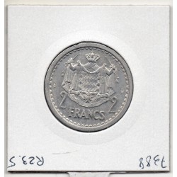 Monaco Louis II 2 francs 1943 Sup+, Gad 133 pièce de monnaie