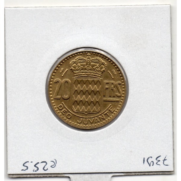 Monaco Rainier III 20 francs 1951 Sup, Gad 140 pièce de monnaie