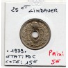 25 centimes Lindauer .1939. FDC, France pièce de monnaie