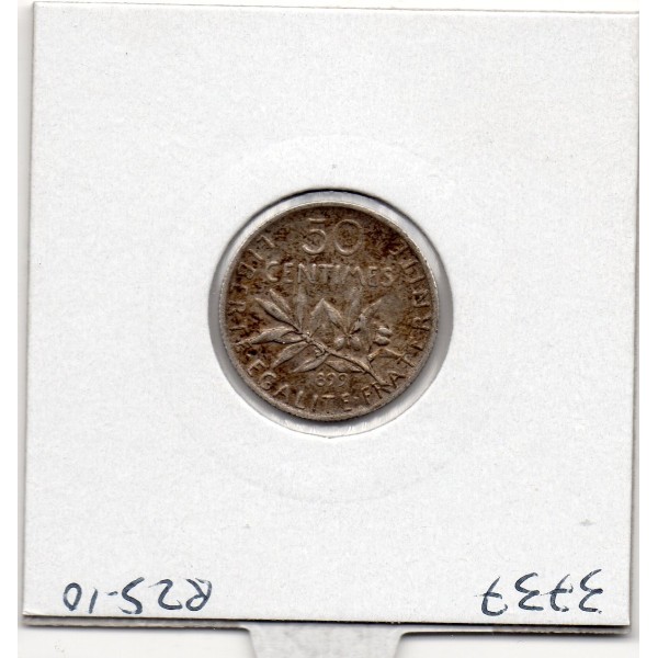 50 centimes Semeuse Argent 1899 TTB, France pièce de monnaie