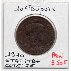 10 centimes Dupuis 1910 TB+, France pièce de monnaie