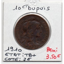 10 centimes Dupuis 1910 TB+, France pièce de monnaie