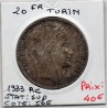 20 francs Turin 1933 Rameaux court Sup, France pièce de monnaie
