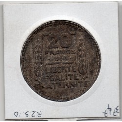 20 francs Turin 1933 Rameaux court Sup, France pièce de monnaie