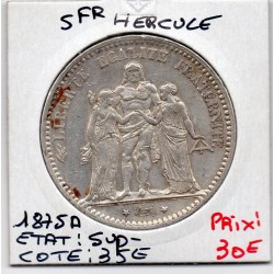 5 francs Hercule 1875 A Paris Sup-, France pièce de monnaie