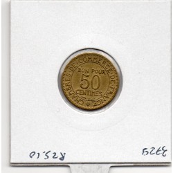 Bon pour 50 centimes Commerce Industrie 1925 Sup, France pièce de monnaie