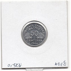 50 centimes Francisque Bazor 1944 grand C Sup+, France pièce de monnaie