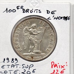 100 francs Droits de l'Homme 1989 Sup, France pièce de monnaie