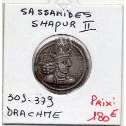 Sassanide Shapur II 309-397 TTB+ pièce de monnaie