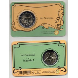 2 euro commémorative Belgique 2023 Art Nouveau version flamande piece de monnaie €