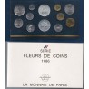 Coffret FDC Fleur de coins France 1986 avec les 12 pièces de monnaies en Franc