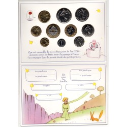 Coffret bu petit Prince Ultime série France 2001 pièces de monnaies en Franc