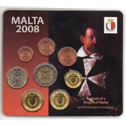 Coffret BU Malte 2008 expo Dublin série de pièce euro brillant universel