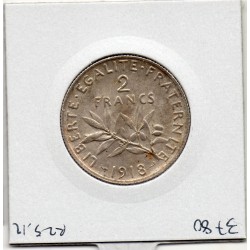 2 Francs Semeuse Argent 1918 Sup, France pièce de monnaie