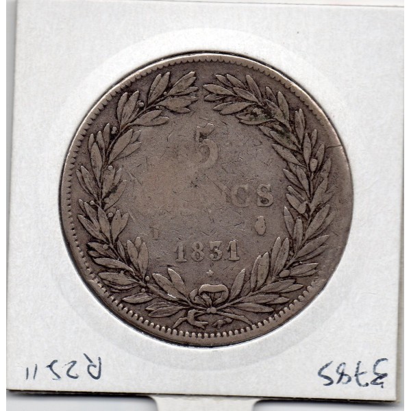 5 francs Louis Philippe 1831 I tranche Creux Limoges TB, France pièce de monnaie
