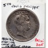 5 francs Louis Philippe 1831 MA tranche Creux Marseille TB, France pièce de monnaie