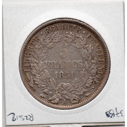 5 francs Cérès 1851 A Paris TTB, France pièce de monnaie