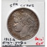 5 francs Cérès 1849 A Paris TTB+, France pièce de monnaie