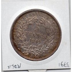 5 francs Cérès 1849 A Paris TTB+, France pièce de monnaie