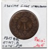 1 décime siège Strasbourg 1815 BB Louis XVIII B, France pièce de monnaie