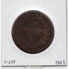 1 décime siège Strasbourg 1815 BB Louis XVIII B, France pièce de monnaie