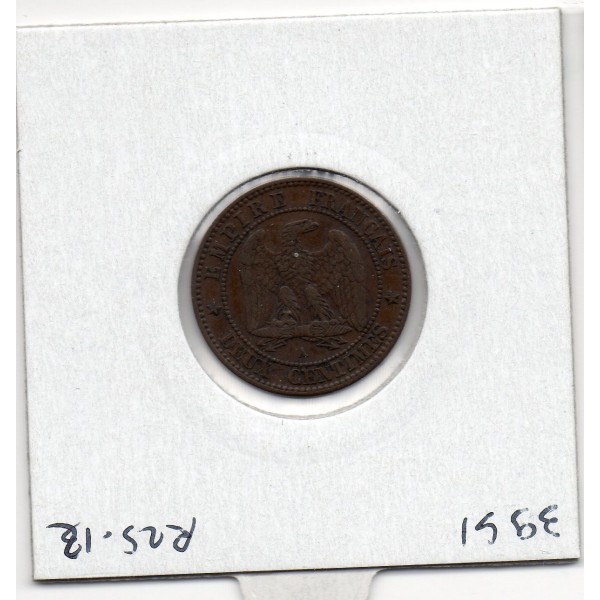 2 centimes Napoléon III tête laurée 1862 A Paris TTB, France pièce de monnaie
