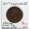 10 centimes Napoléon III tête laurée 1862 BB Strasbourg TB, France pièce de monnaie