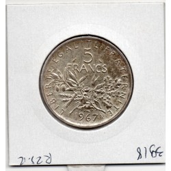 5 francs Semeuse Argent 1967 Sup, France pièce de monnaie