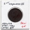 5 centimes Napoléon III tête nue 1854 MA Marseille TB+, France pièce de monnaie