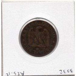 5 centimes Napoléon III tête nue 1856 BB Strasbourg TB, France pièce de monnaie