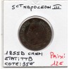 10 centimes Napoléon III tête nue 1855 K ancre Bordeaux TB-, France pièce de monnaie