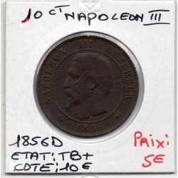 10 centimes Napoléon III tête nue 1856 D Lyon TB+, France pièce de monnaie