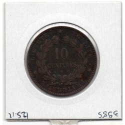 10 centimes Cérès 1874 A Paris TB, France pièce de monnaie