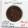 10 centimes Cérès 1887 A Paris B+, France pièce de monnaie