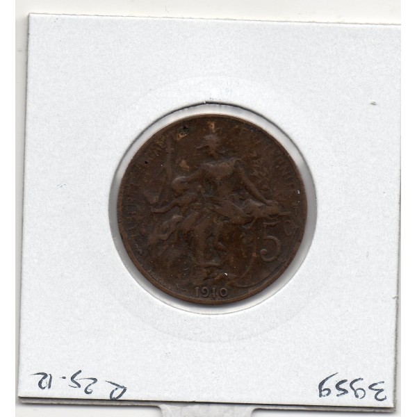 5 centimes Dupuis 1910 TTB-, France pièce de monnaie