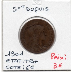 5 centimes Dupuis 1901 TB+, France pièce de monnaie