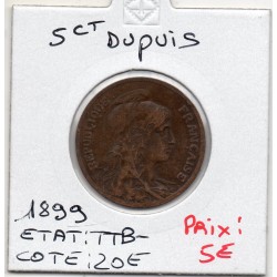 5 centimes Dupuis 1899 TTB-, France pièce de monnaie