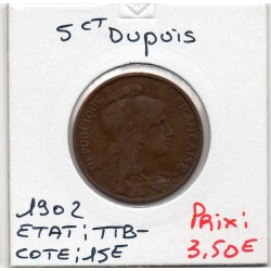 5 centimes Dupuis 1902  TTB-, France pièce de monnaie