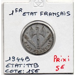 1 franc Francisque Bazor 1944 B Beaumont TTB, France pièce de monnaie