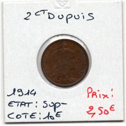2 centimes Dupuis 1914 Sup-, France pièce de monnaie