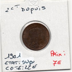 2 centimes Dupuis 1901 Sup, France pièce de monnaie