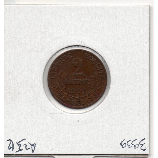 2 centimes Dupuis 1904 TTB, France pièce de monnaie