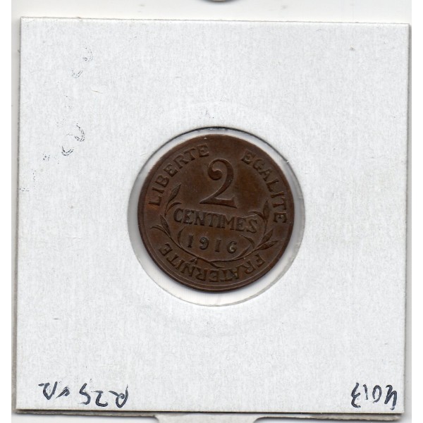 2 centimes Dupuis 1916 Sup-, France pièce de monnaie